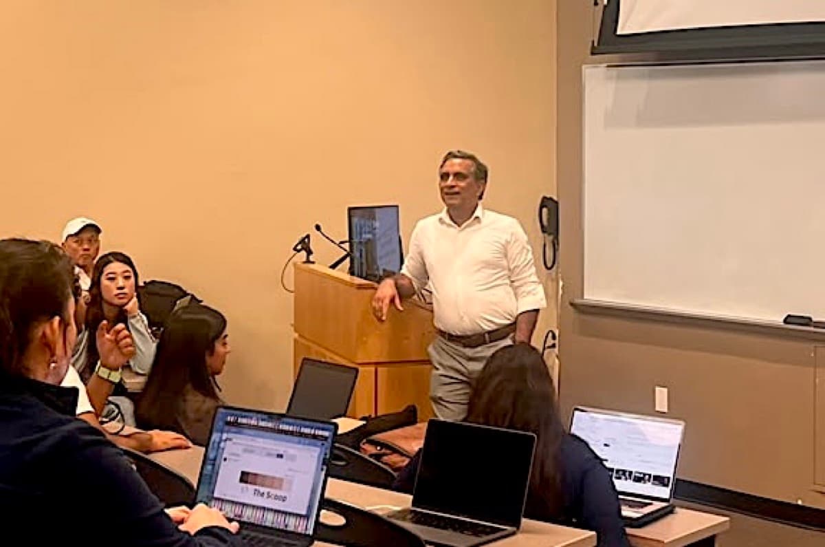 Dean Grover addressing the room during the MCP workshop
