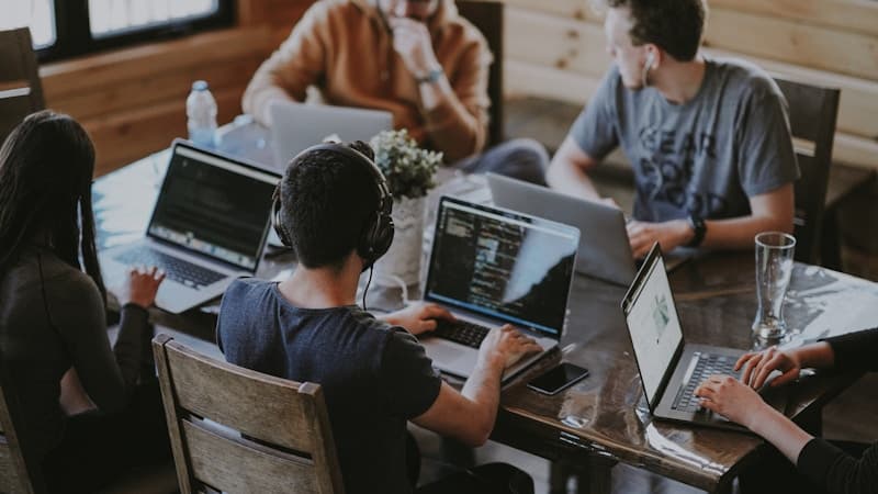 Sales team in a meeting