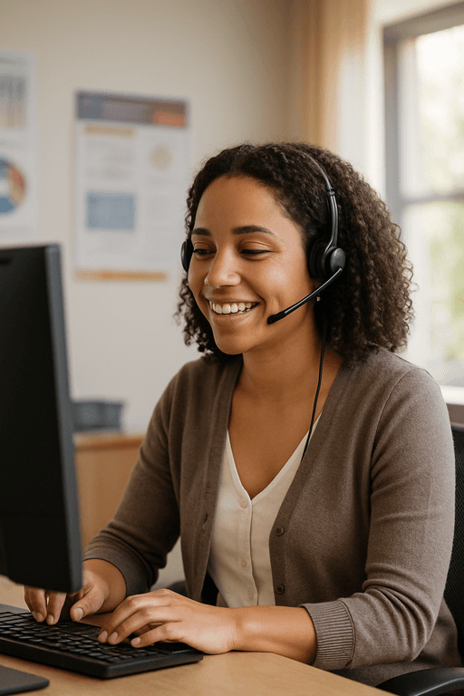 Quality analyst reviewing scores