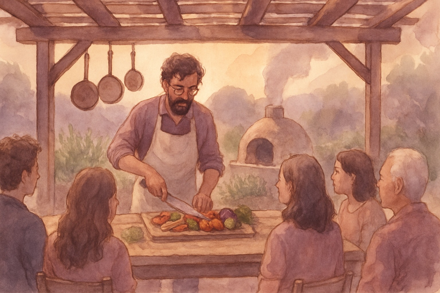 a group of people sitting around a wooden table - Photo by Walls.io on Unsplash